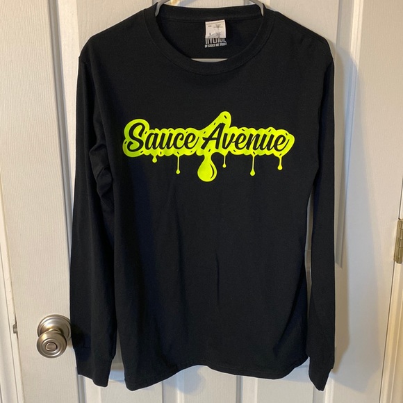 GOT SAUCE? Drip. Sauce Avenue Long sleeve T-shirt - Picture 1 of 4